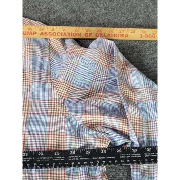 Peter Millar Button Up Shirt Men Sz XXL Plaid Long Sleeve Casual Sportswear - Picture 4 of 9